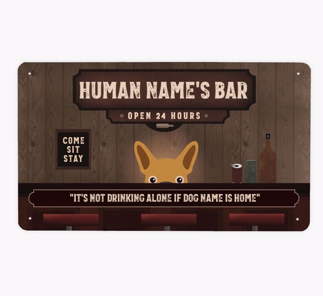 Vintage Bar: Personalized {breedFullName} Metal Sign